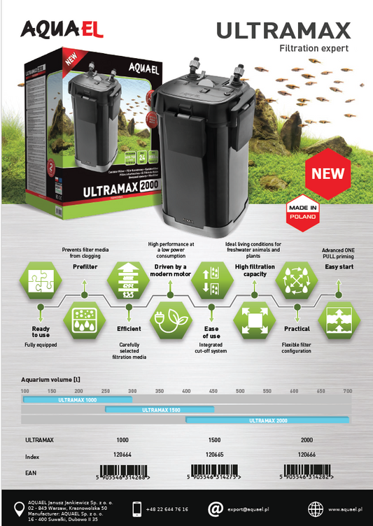 Aquael Ultramax Canister Filter