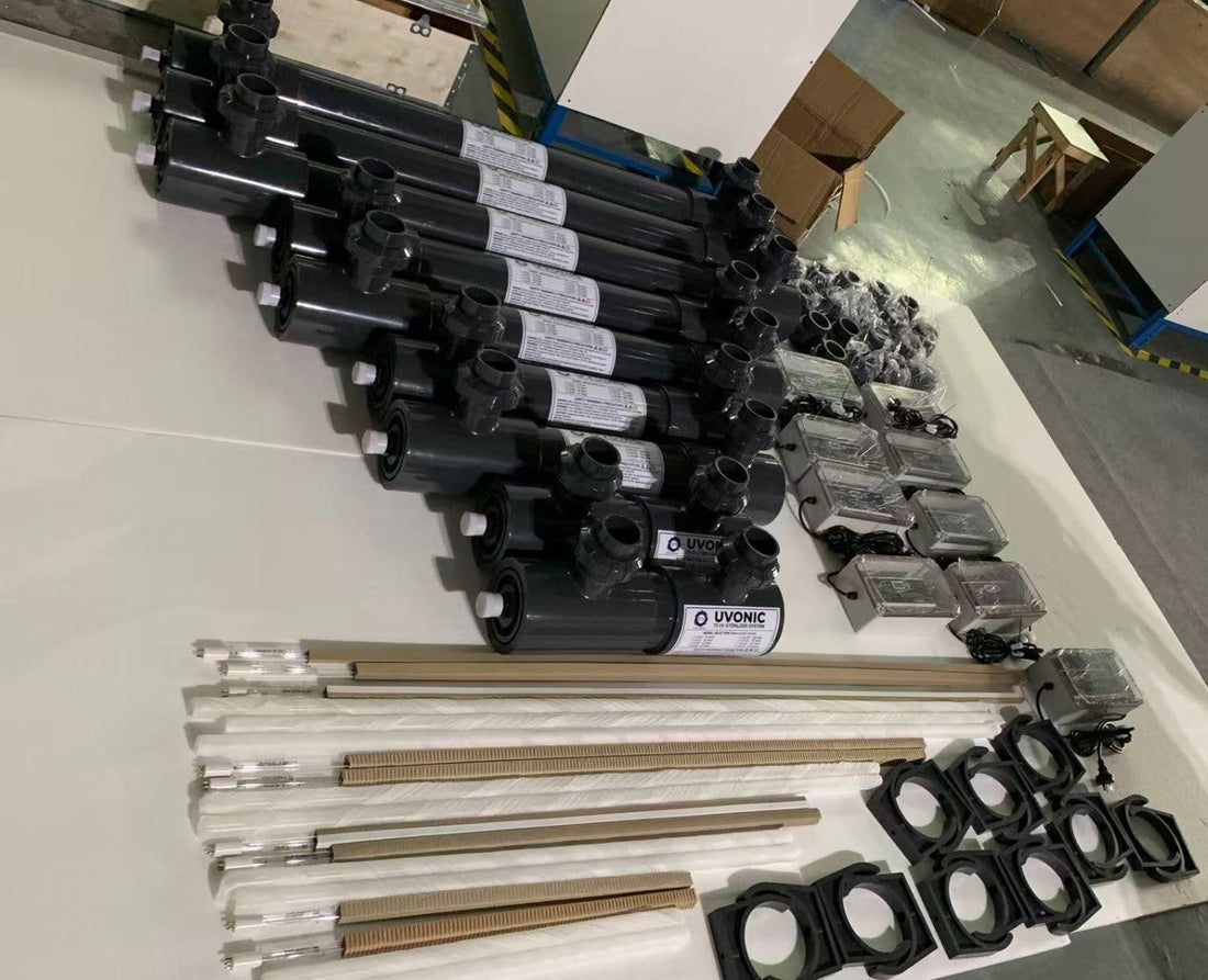 UV Sterilisers, Sizing and application rates